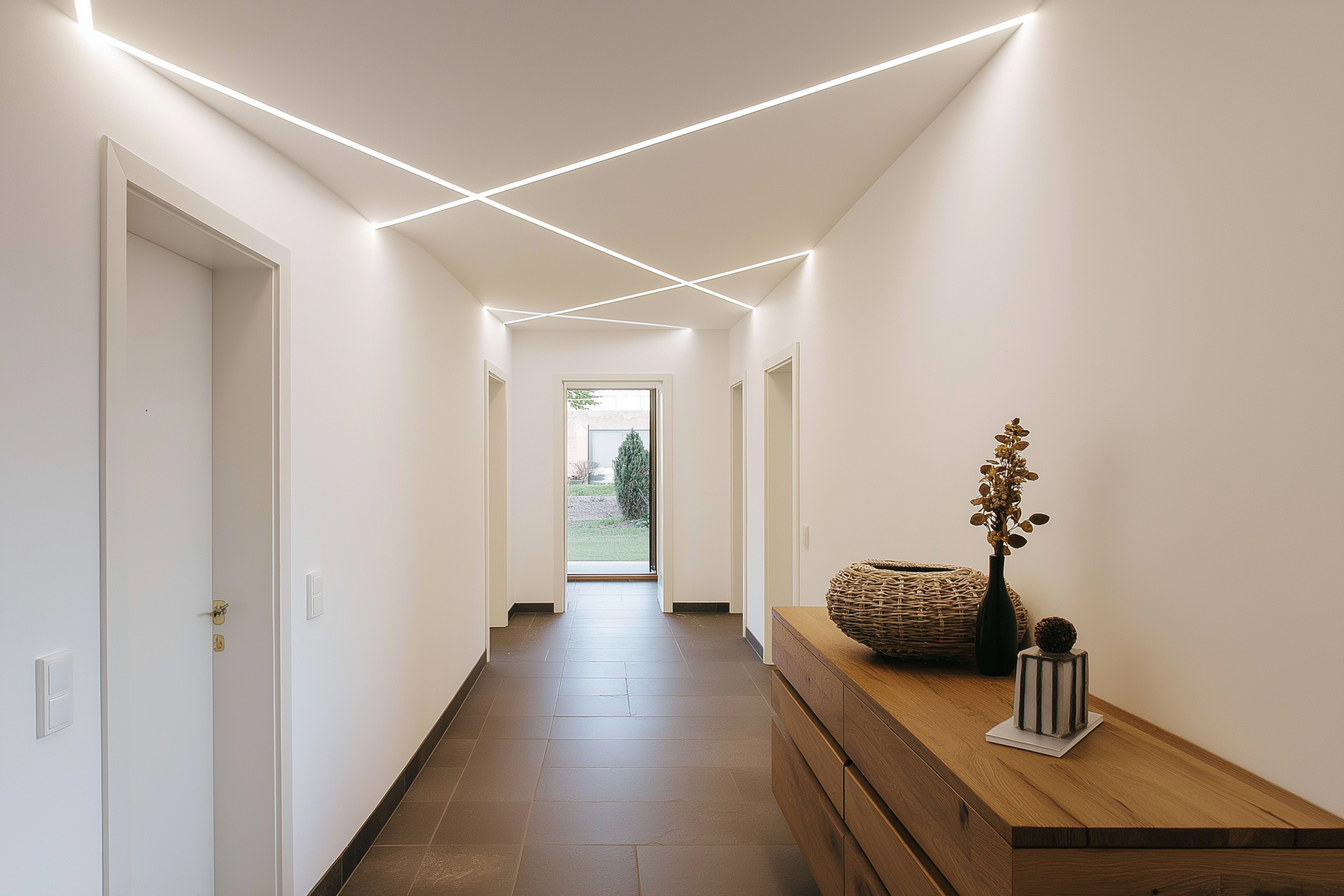 Modern Interiors with Profile Lights in POP Ceilings | LAFIT